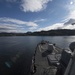 USS Jason Dunham pulls into port at Haakonsvern, Norway