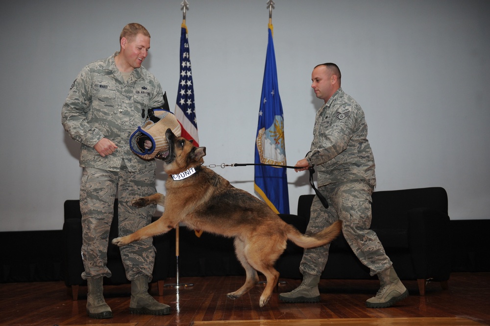 Team McConnell celebrates MWD's seven years of service