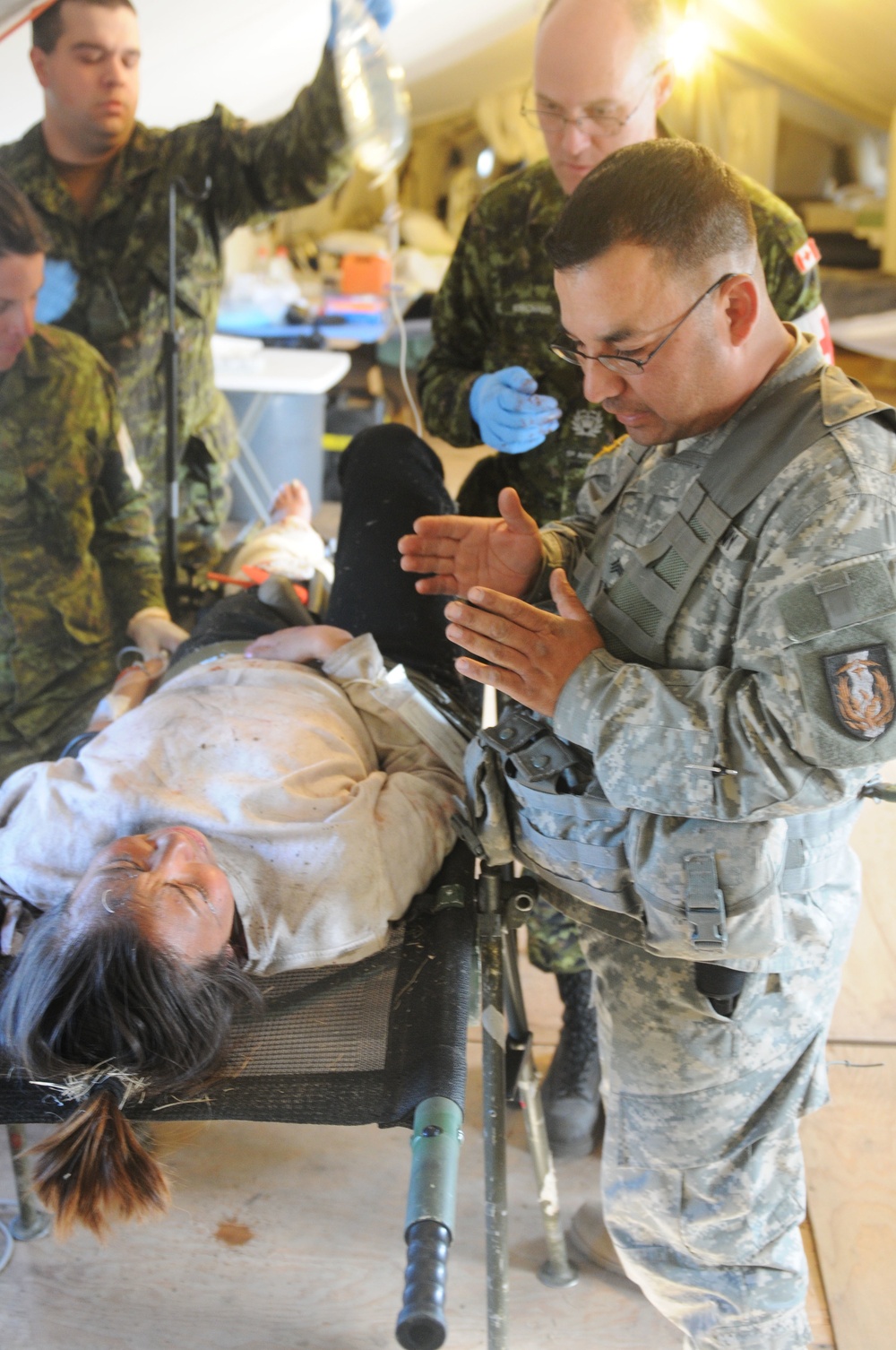 162nd Area Support Medical Company supports Canadian Army in Mass Casualty Drill
