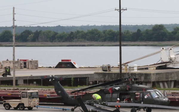 TF Pegasus aircraft homecoming