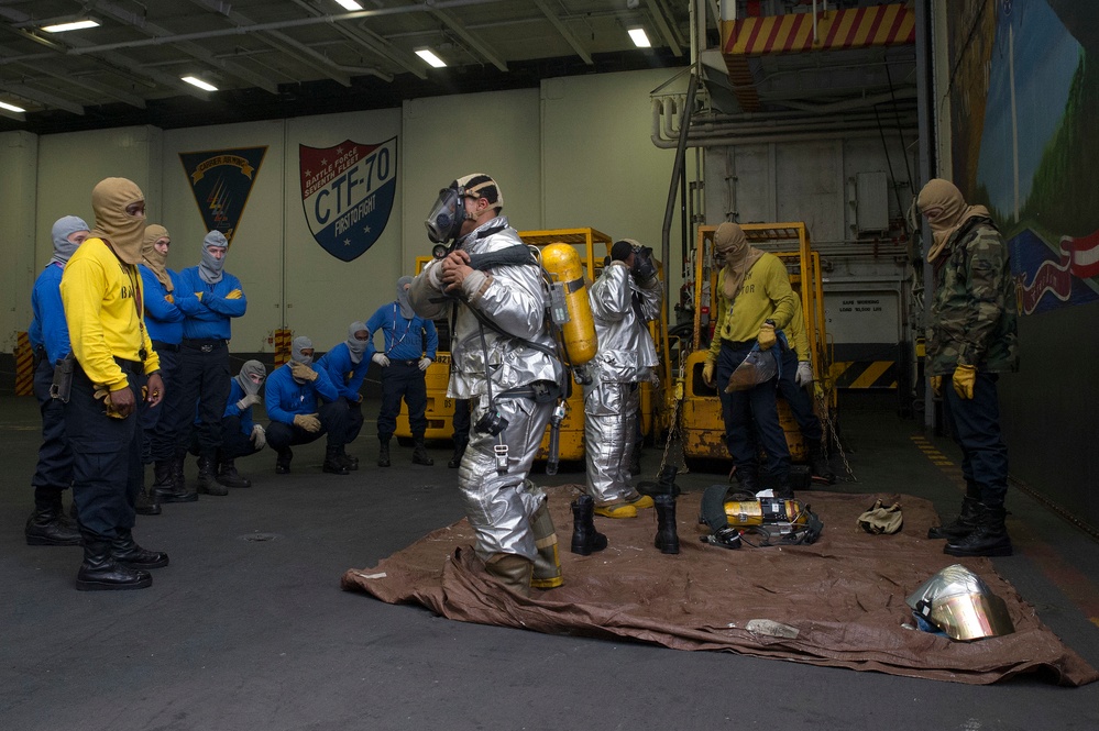 USS George Washington general quarters drill