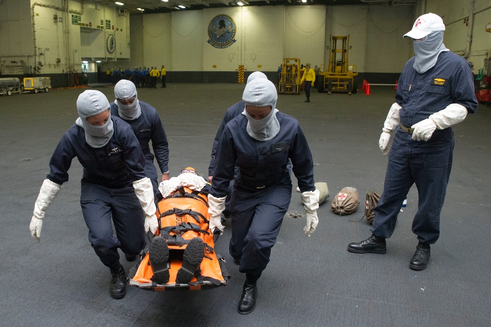 USS George Washington general quarters drill