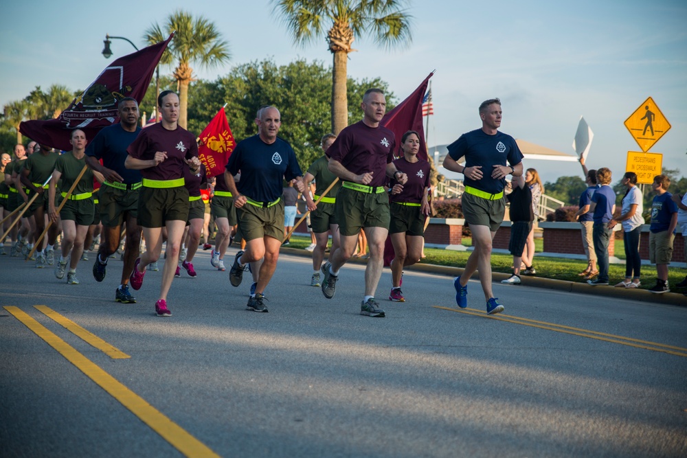 New Marines show motivation during final run on Parris Island