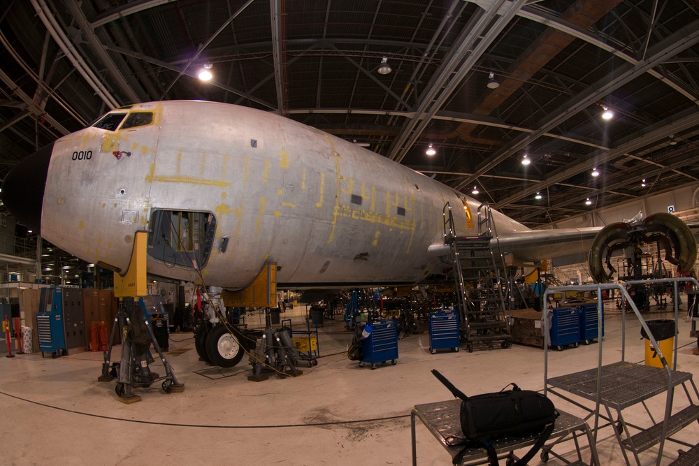 KC-135 Stratotankers undergo programmed depot maintenance