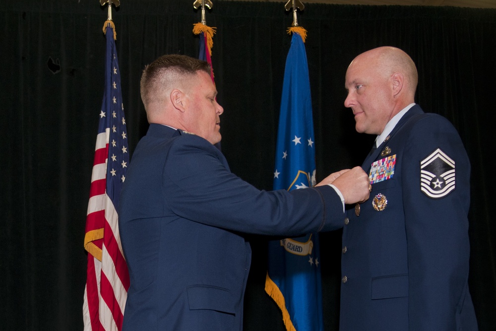 Chief Master Sgt. Edward Starr's promotion ceremony