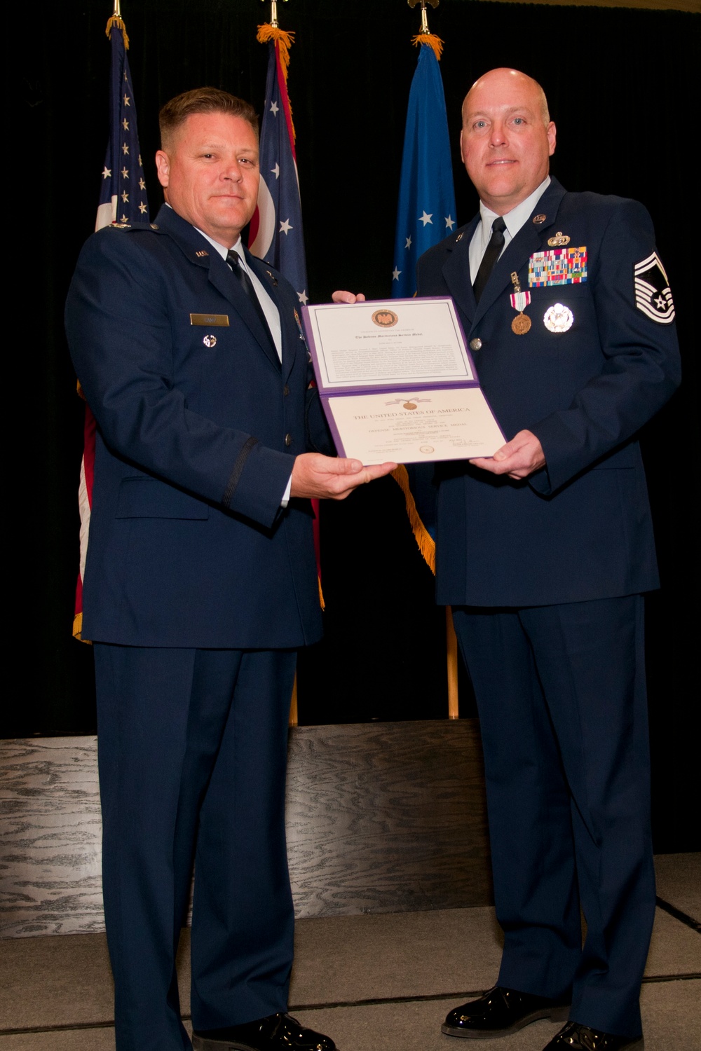 Chief Master Sgt. Edward Starr's promotion ceremony