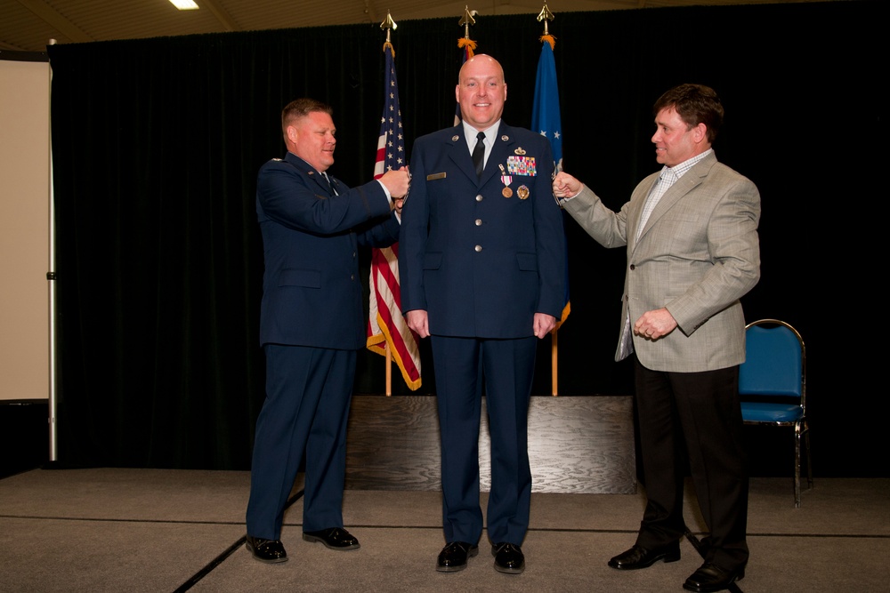 Chief Master Sgt. Edward Starr's promotion ceremony