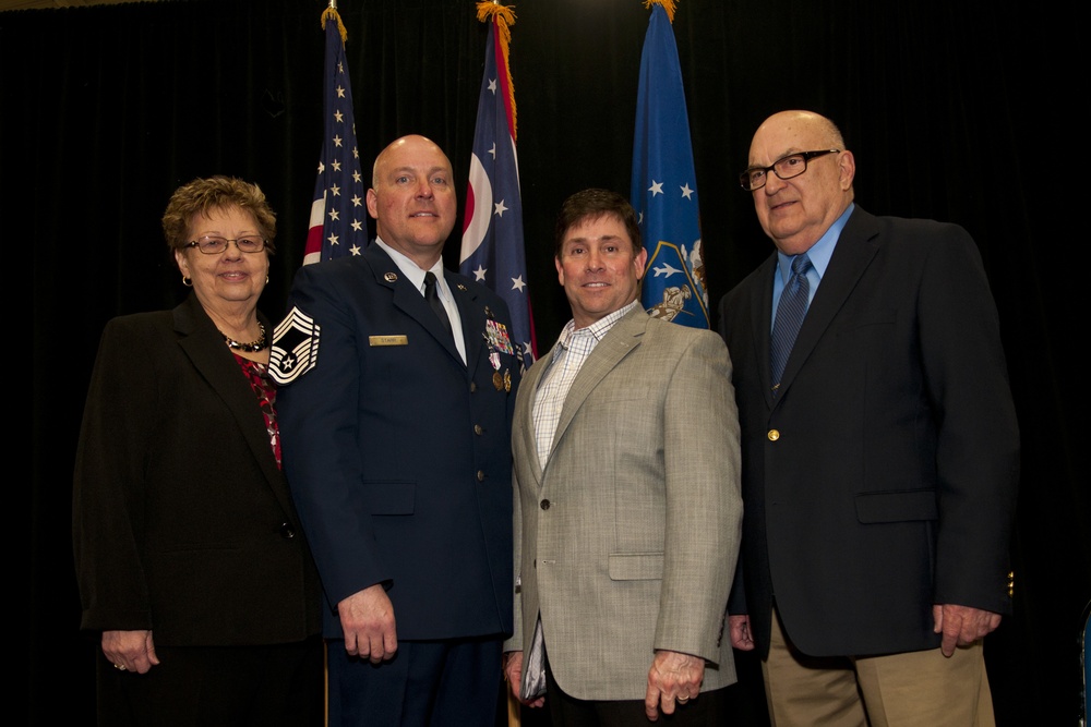Chief Master Sgt. Edward Starr's promotion ceremony