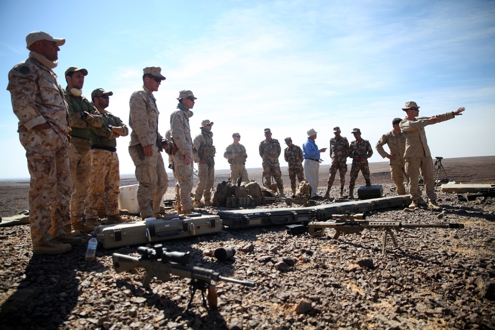 Snipers conduct live-fire exercise during Exercise Eager Lion