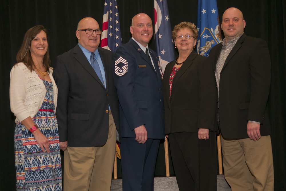 Chief Master Sgt. Edward Starr's promotion ceremony