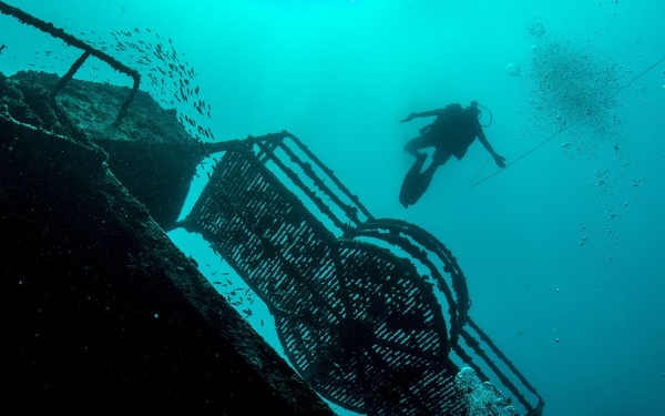 Pictorial: Diving Off the Ghost Ship (Honorable Mention)