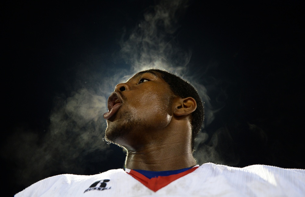 Portrait: 'Game Time' - Fort Dorchester Football Team (Second Place)