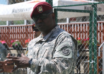 USARAK CSM visits paratroopers deployed to Kosovo