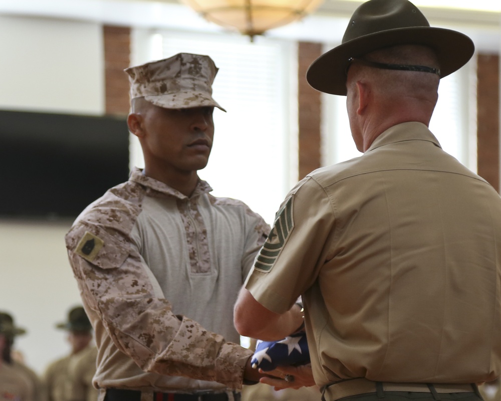 Sergeant Major Houston Relief and appointment and retirement