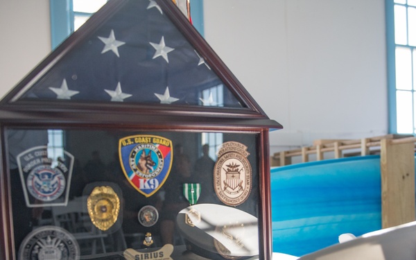 Coast Guard K9 explosive detection dog retires