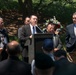 A ceremony honoring Hmong and Lao combat veterans at the memorial tree and plaque in Arlington National Cemetery