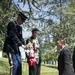 A ceremony honoring Hmong and Lao combat veterans at the memorial tree and plaque in Arlington National Cemetery