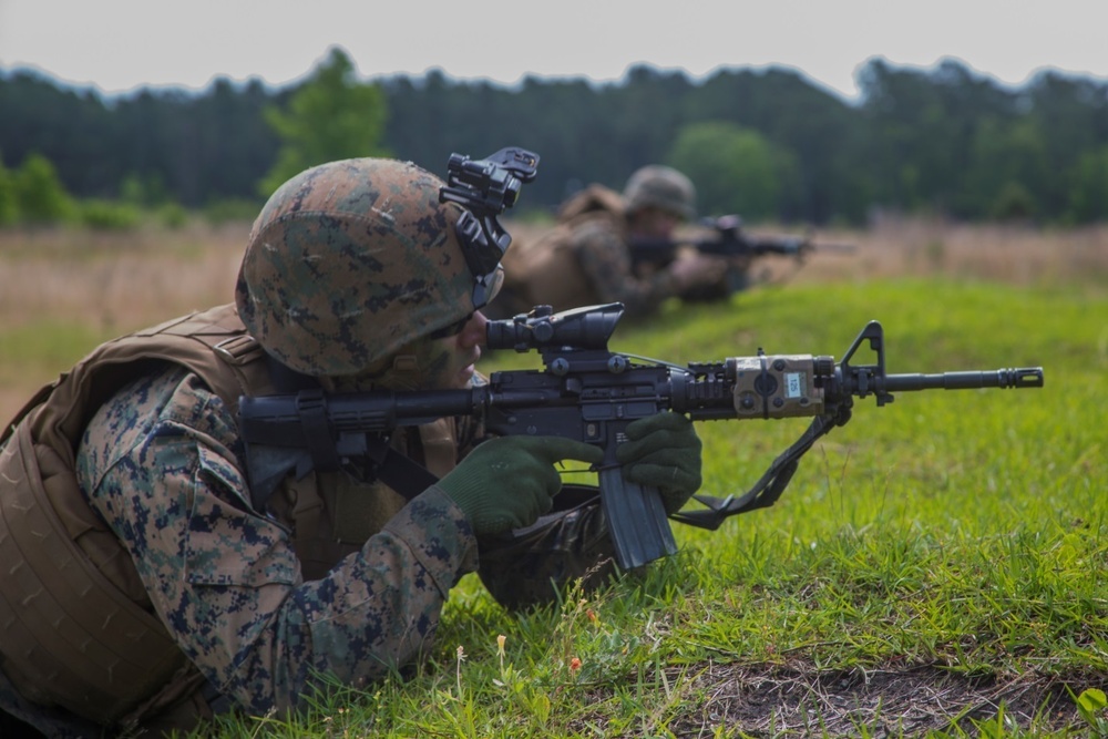 Marine sights in on target