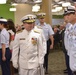 Rear Adm. Kevin S. Cook inspects Honor Guard