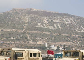 US Marines unload amphibious vehicles in Morocco