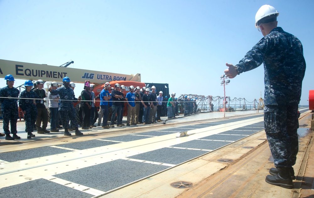 Pre-commissioning Unit Gerald R. Ford (CVN 78) Sailors Test EMALS