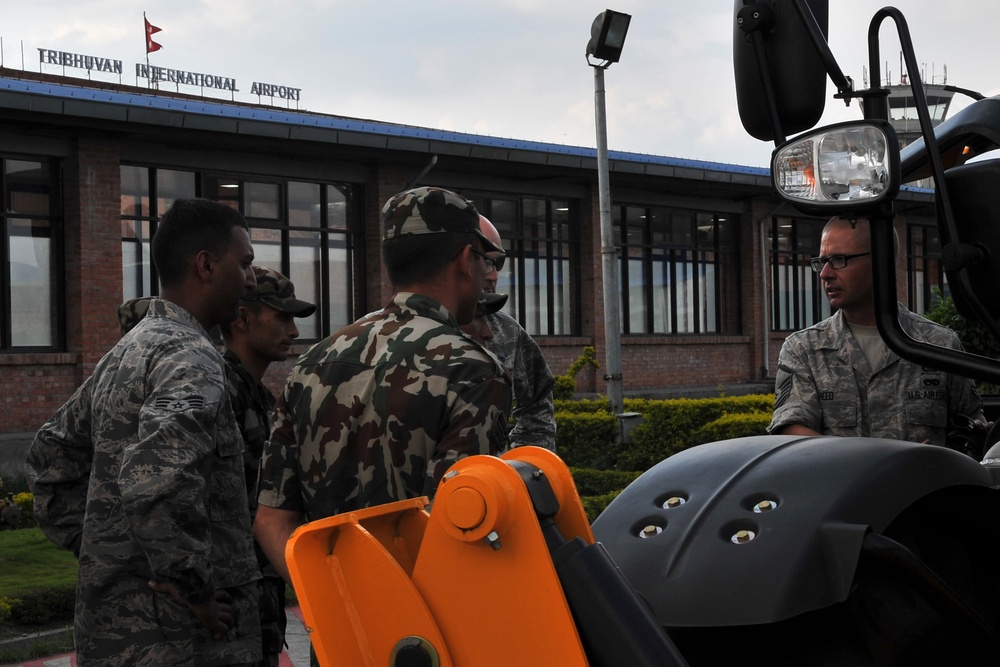 36th Contingency Response Group trains with Nepalese army