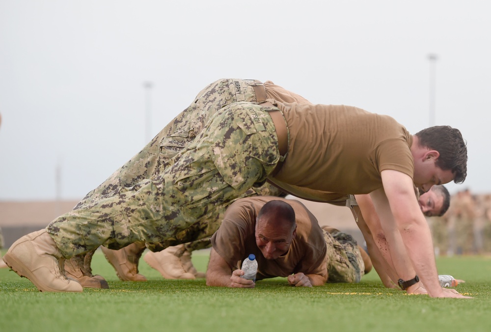 CJTF-HOA holds Memorial Day themed enlisted PT