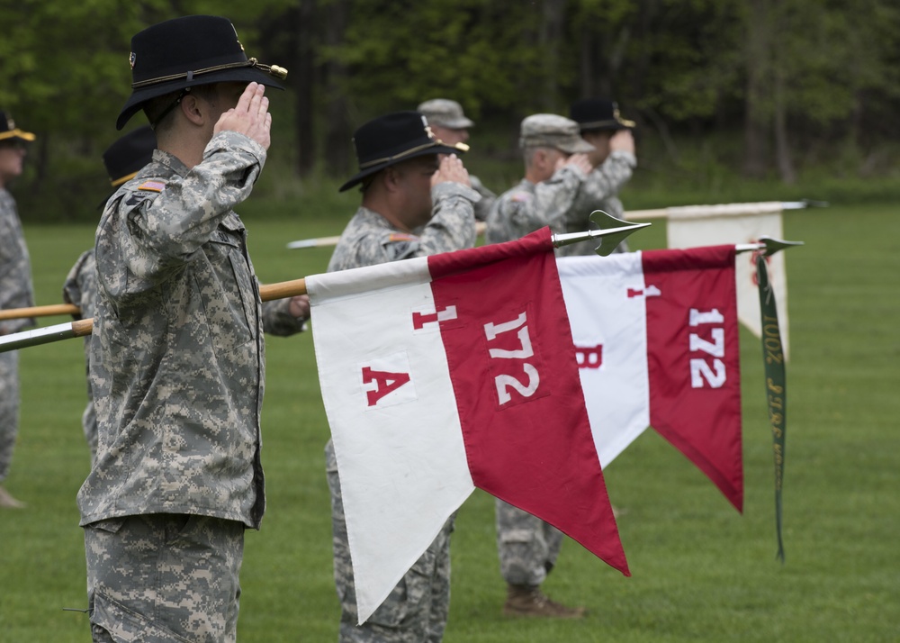 1st Squadron, 172nd Cavalry Regiment (Mountain) change of command ceremony