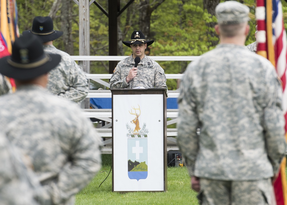 1st Squadron, 172nd Cavalry Regiment (Mountain) change of command ceremony