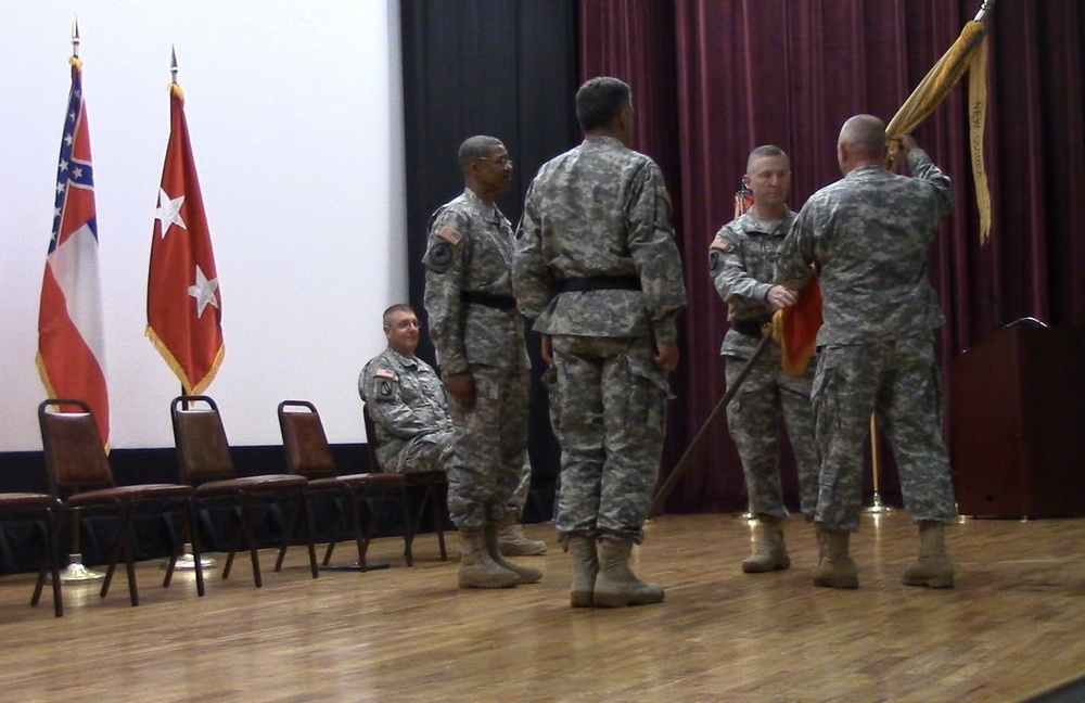 184th Sustainment Command change of command ceremony