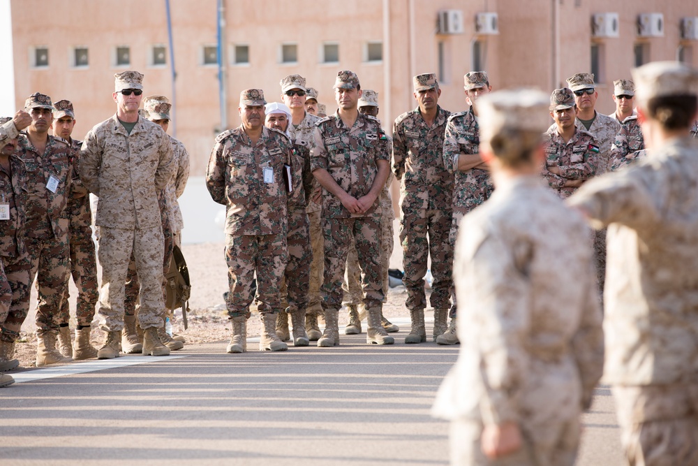 US Marines, Jordanian Forces share leadership skills with one another