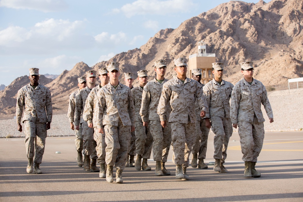 US Marines, Jordanian Forces share leadership skills with one another