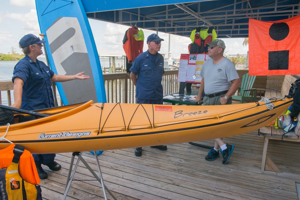 Coast Guard crewmembers hold open house, kick off National Safe Boating Week in Fort Myers Beach, Fla.