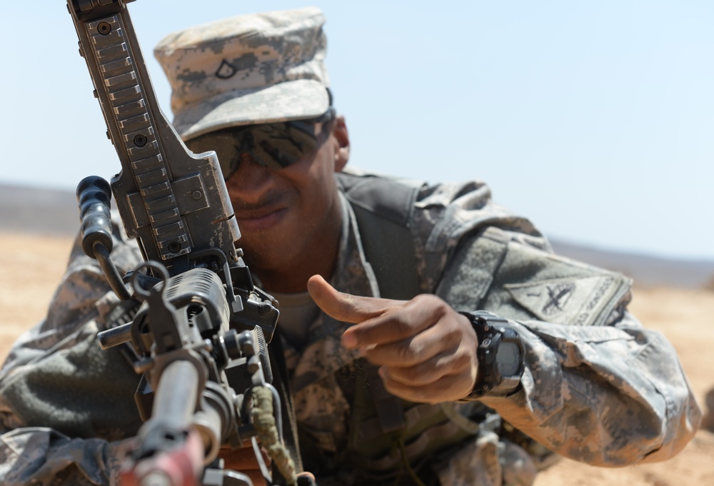 US Army Expert Infantryman Badge course in Djibouti