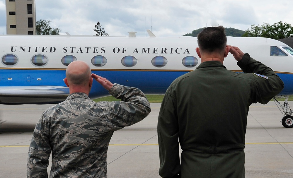 SECAF makes stop at Ramstein