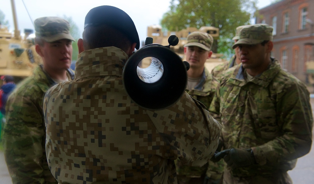Soldiers celebrate Gauja Day in Latvia