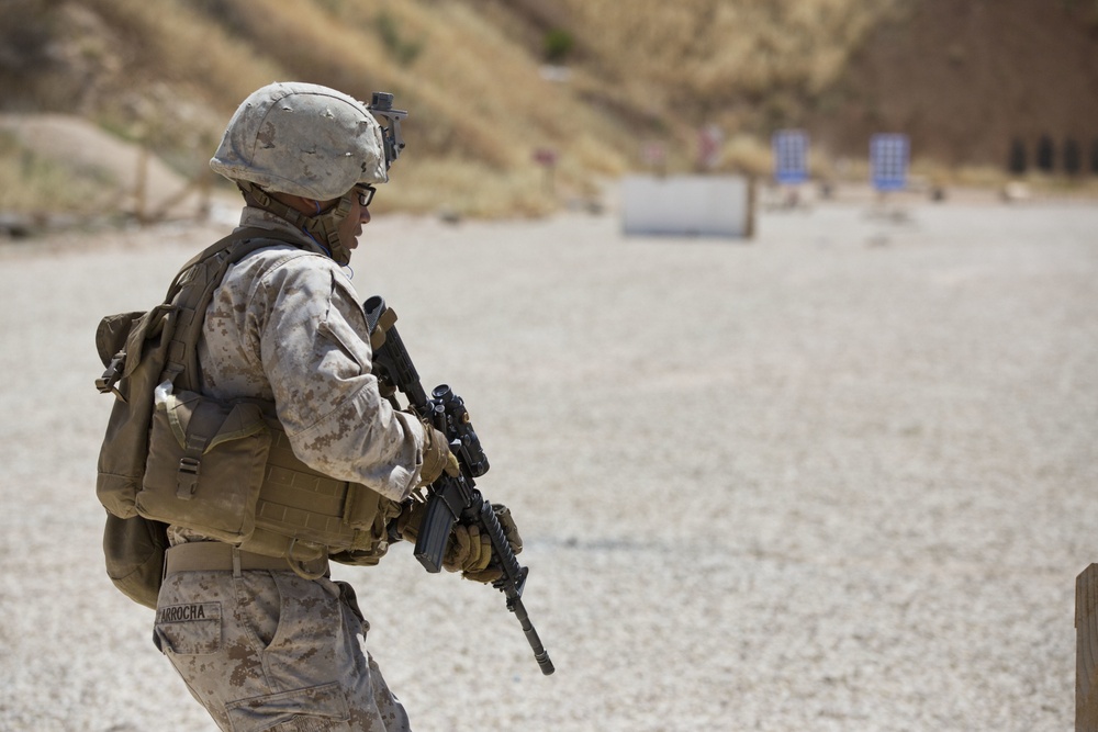 Eager Lion 2015: FASTCent Conduct Combat Marksmanship Training