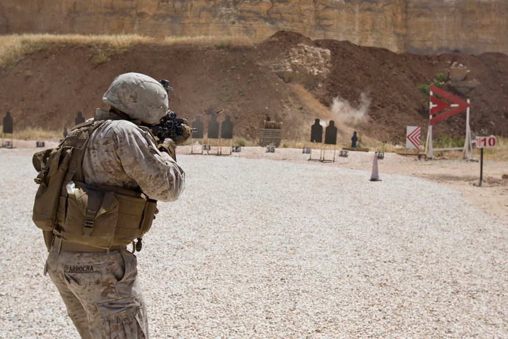 Eager Lion 2015: FASTCent Conduct Combat Marksmanship Training