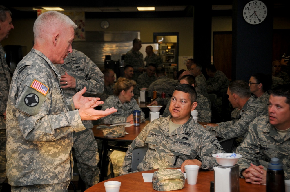 Brig. Gen. Keith Klemmer speaks about service before self at 188th Prayer Breakfast