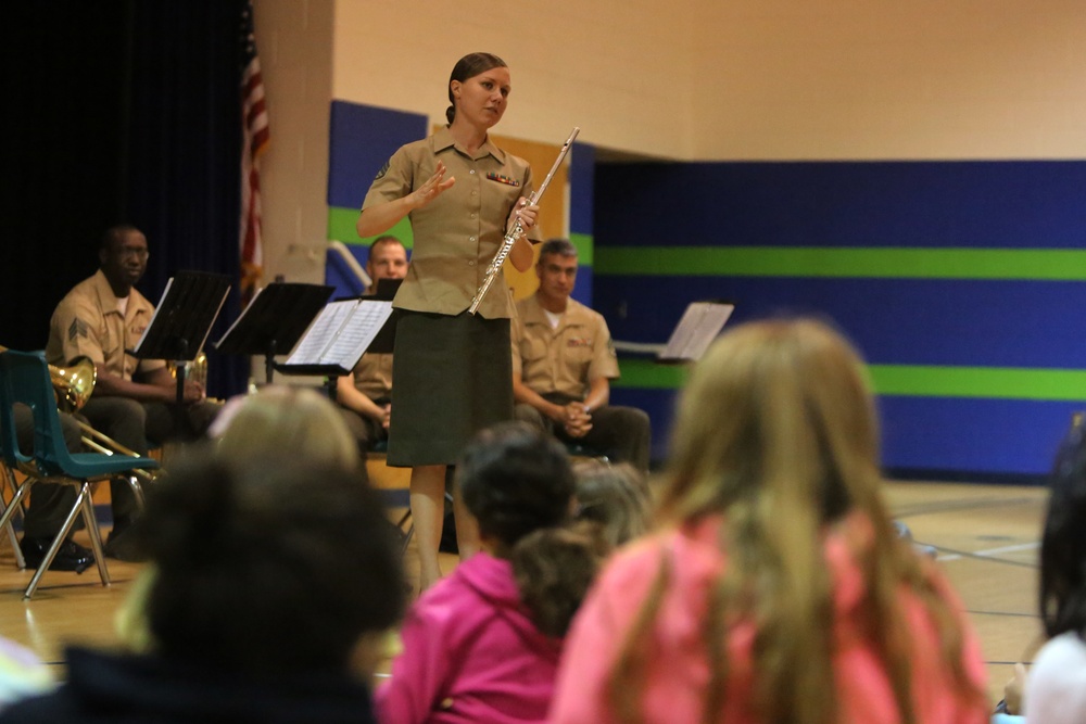 2nd MAW band shares inspiration with elementary students