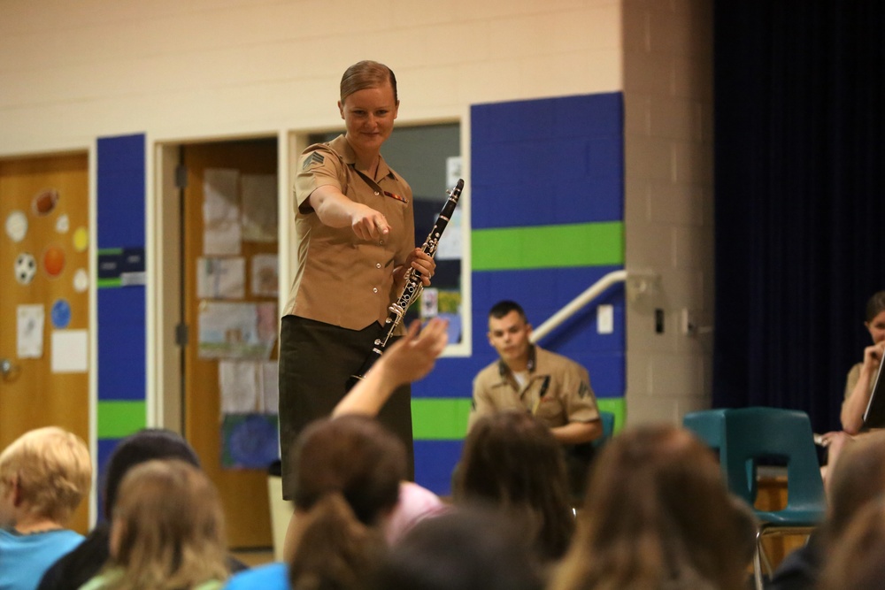 2nd MAW band shares inspiration with elementary students