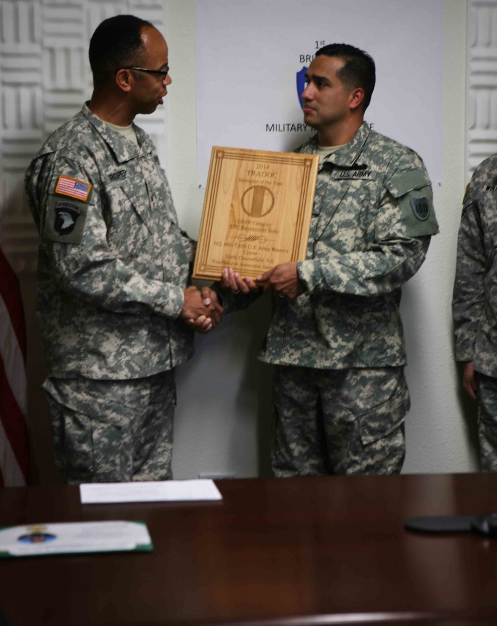 TRADOC Reserve Instructor of the Year credits mentorship for his success