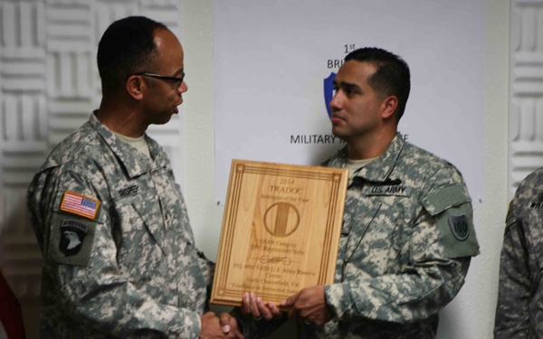 TRADOC Reserve Instructor of the Year credits mentorship for his success