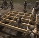 Built by hand: Marines with 8th ESB build a non-standard bridge