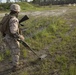 Built by hand: Marines with 8th ESB build a non-standard bridge