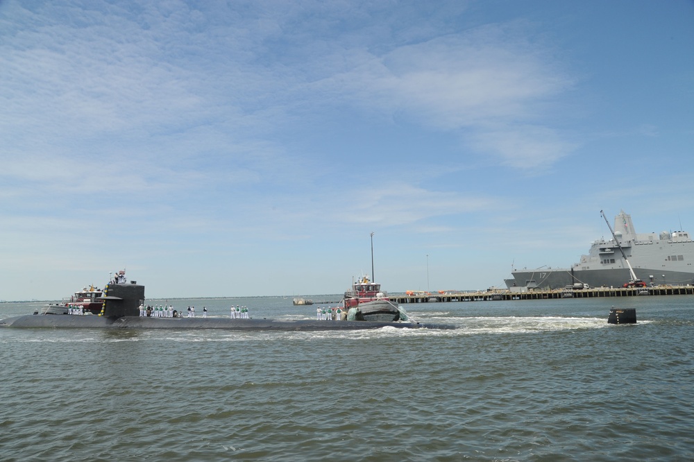 USS Helena returns to Norfolk