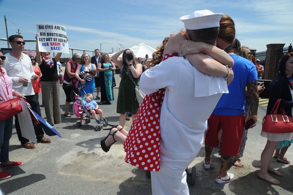 USS Helena returns to Norfolk