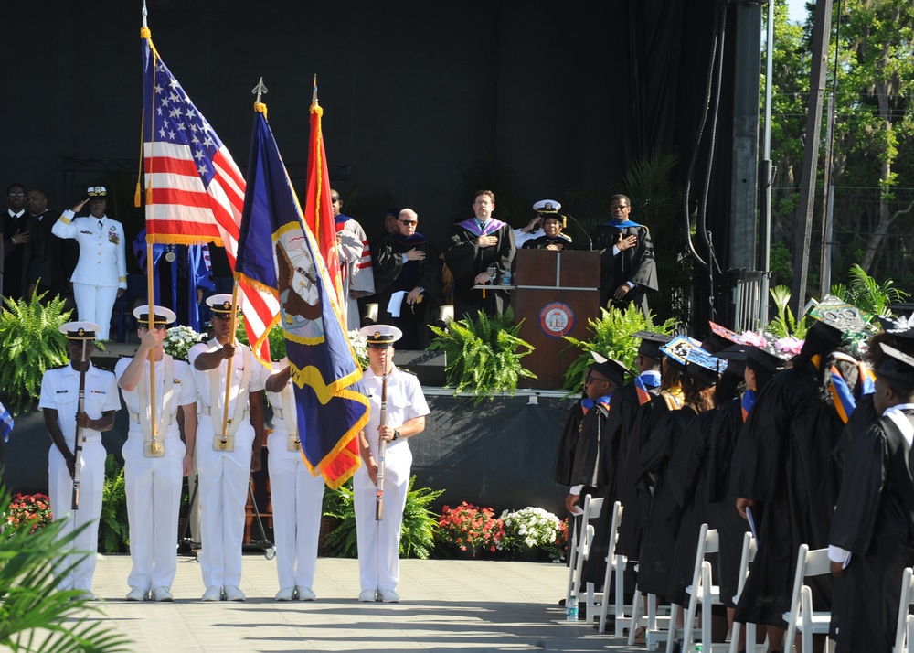 Rear Adm. Andrews speaks at Savannah State University commencement