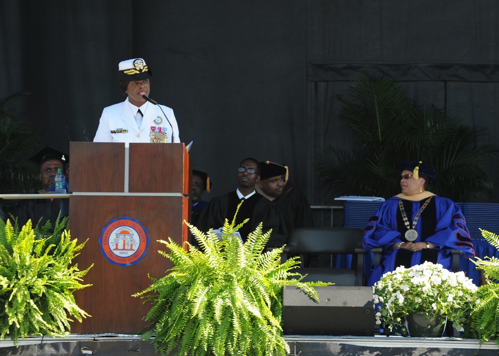 Rear Adm. Andrews speaks at Savannah State University commencement
