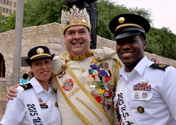 Joint Base San Antonio military ambassadors join Fiesta royalty, special guests to kickoff Fiesta San Antonio